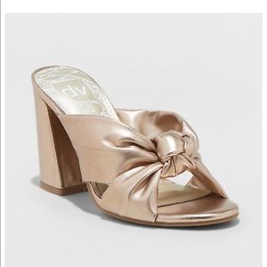 DV By Dolce Vita Gold Knotted Block Heels-10